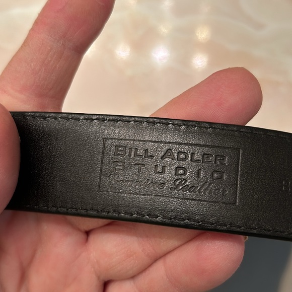 Bill Adler Studio Genuine Italian w/Calf Skin Lining Western Aztec Design Belt - Picture 6 of 8